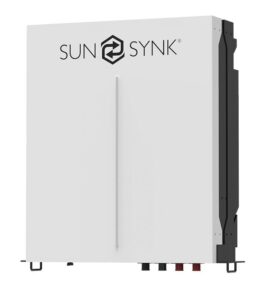 SunSynk 10.65 kW Lithium Ion Battery.